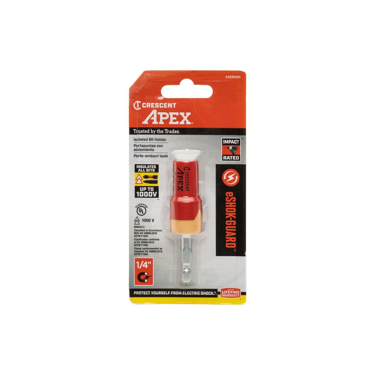 ESHOK-GUARD 1/4" ISOLATED BIT HOLDER, , scaau_hi-res