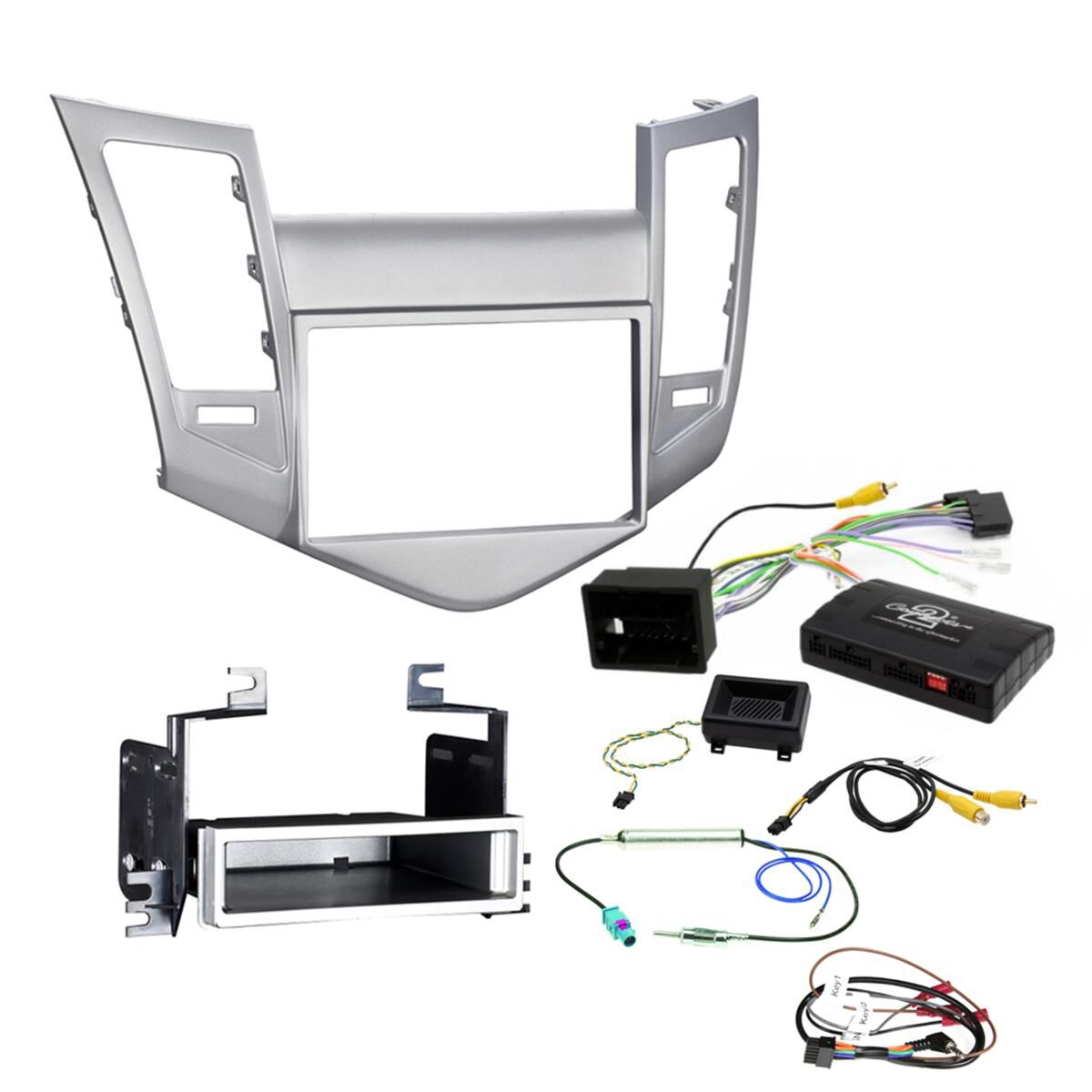 INSTALL KIT TO SUIT HOLDEN CRUZE JG, JH - MYLINK SYSTEM (SILVER), , scaau_hi-res