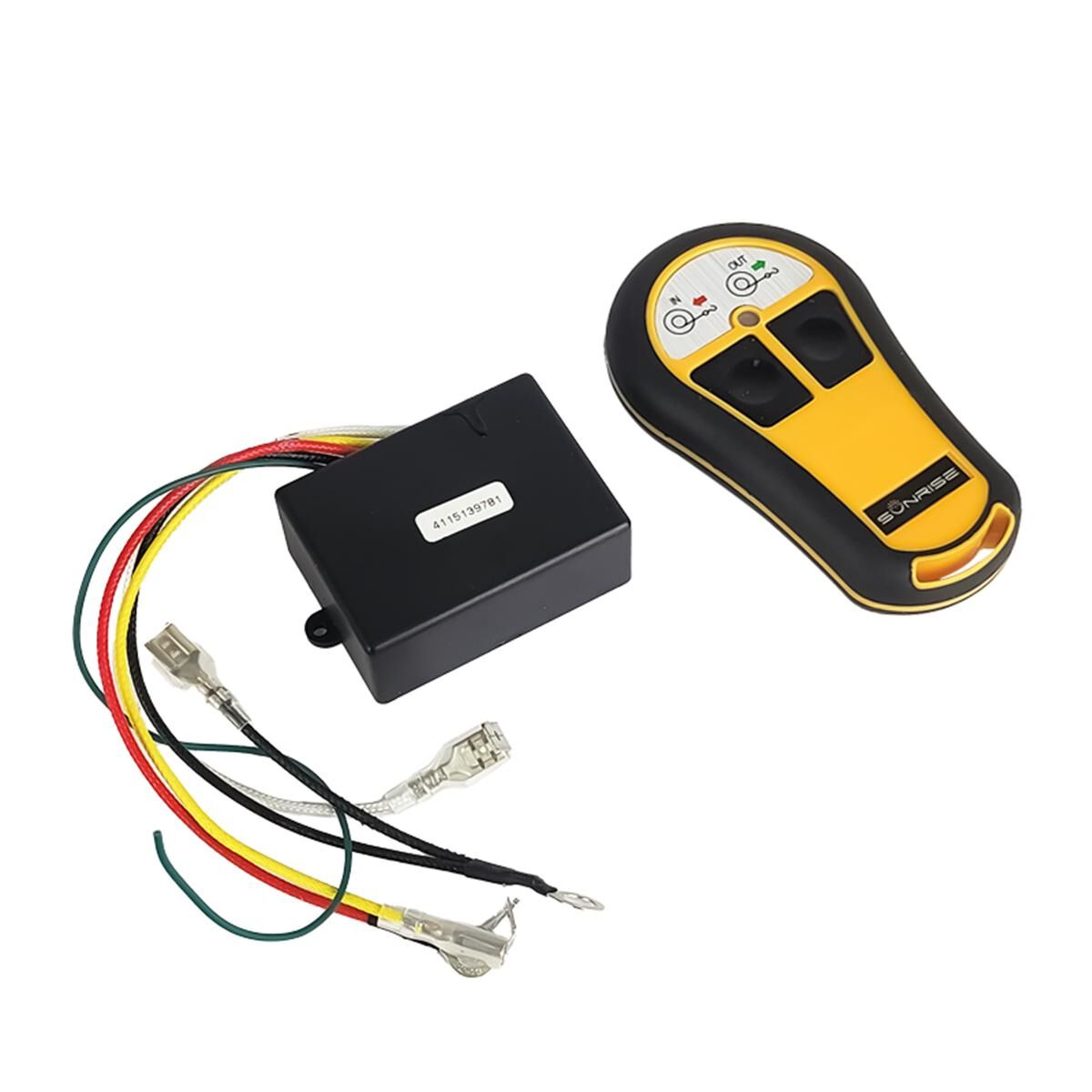 Sunrise Wireless Remote 12V Black Control Kit Replacement Winch Controller, , scaau_hi-res
