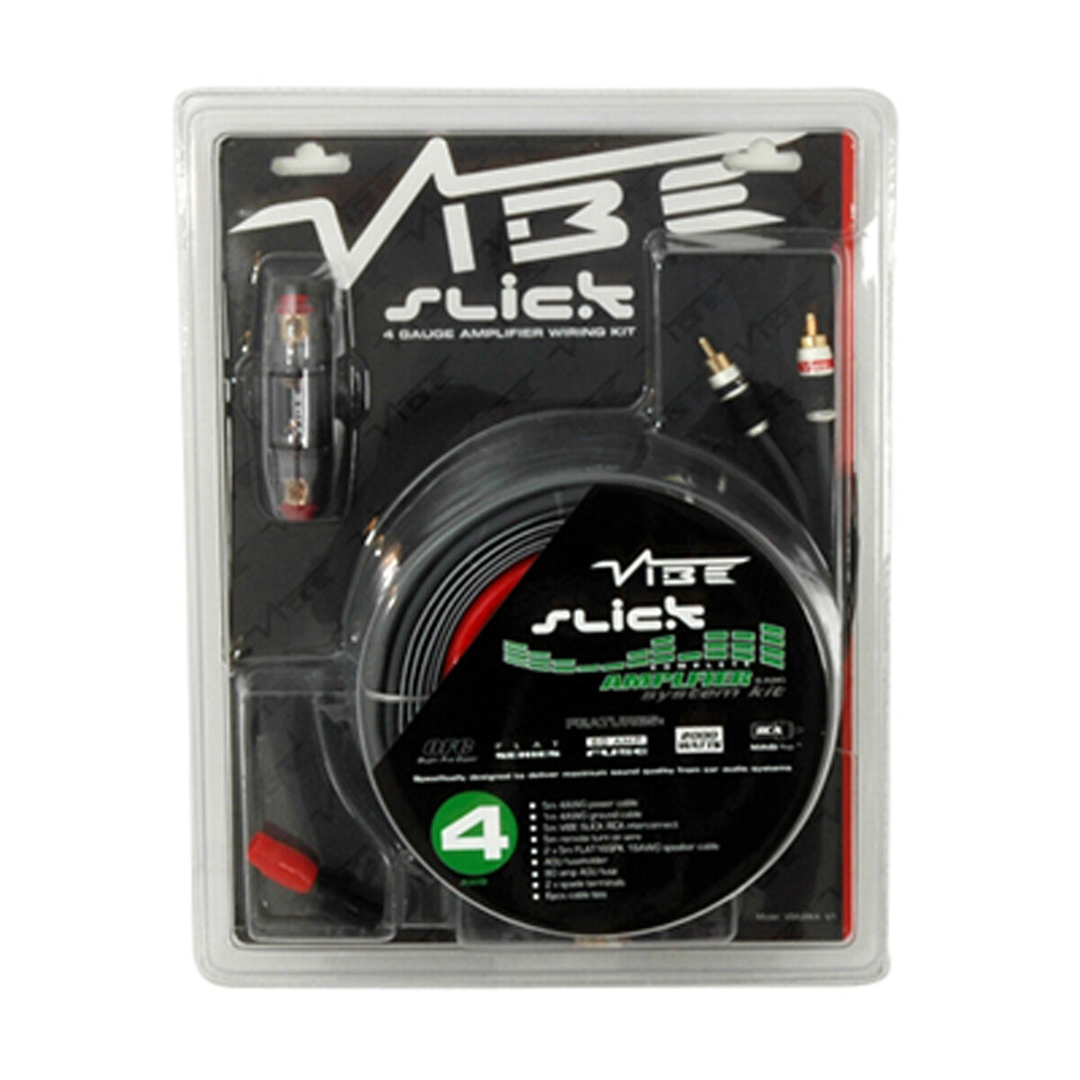 SLICK 4 GAUGE WIRING KIT, 4 AWG (20MM2) CCA SET INCL. 10 METRE SPEAKER CABLE, , scaau_hi-res