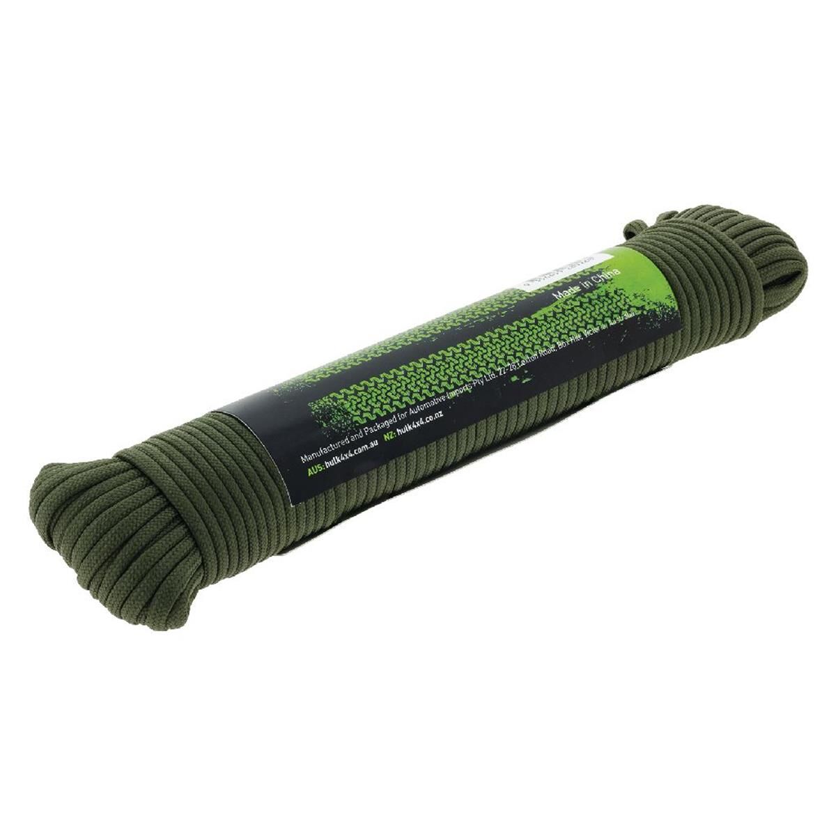 HULK PARACORD OLIVE 30M HIGH STRENGTH BLEND 88KGS LOAD, , scaau_hi-res