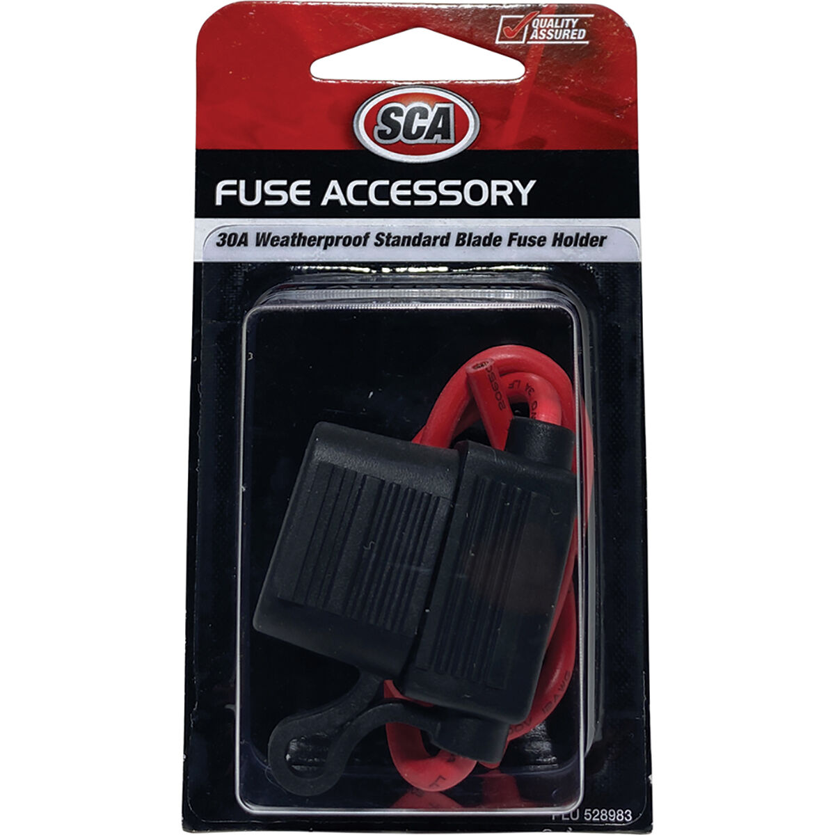 SCA Automotive Fuse Holder with Weatherproof Cap -  Standard Blade, 30 Amp, , scaau_hi-res