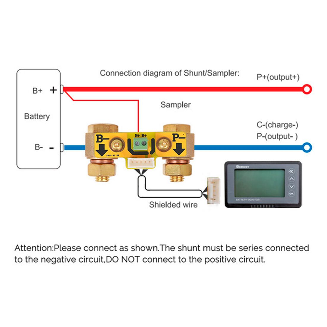 Renogy 500A Battery Monitor with Shunt, , scaau_hi-res