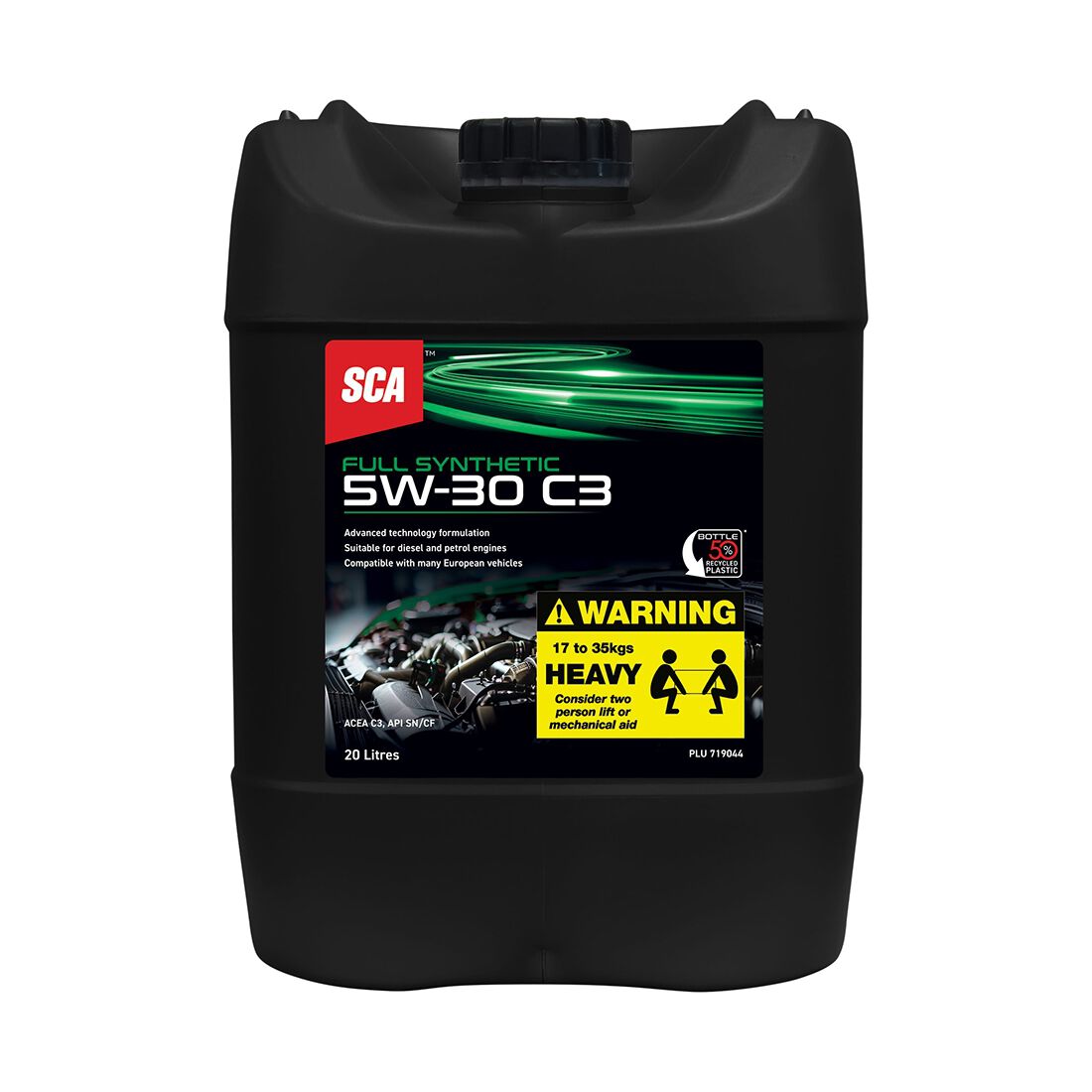 SCA Full Synthetic Engine Oil 5W-30 C3 20 Litre, , scaau_hi-res