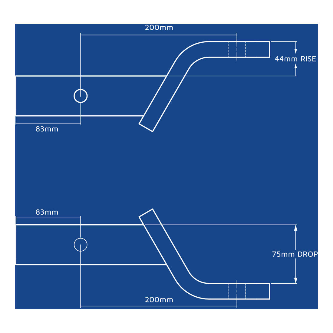 Hayman Reese Tow Ball Mount Kit 75mm/200mm, , scaau_hi-res