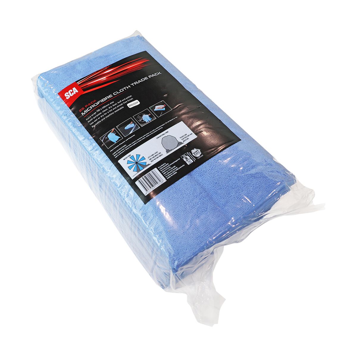 SCA Microfibre Cloths Trade 25 Pack, , scaau_hi-res