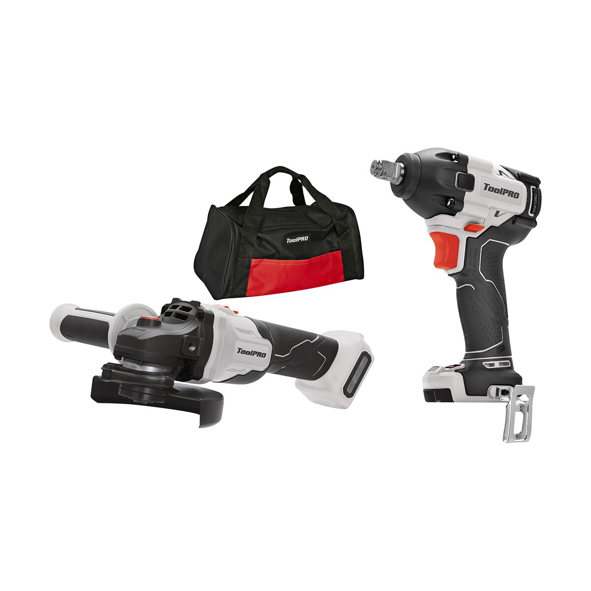 ToolPRO 18V Impact Wrench & Angle Grinder Kit 4.0Ah, , scaau_hi-res