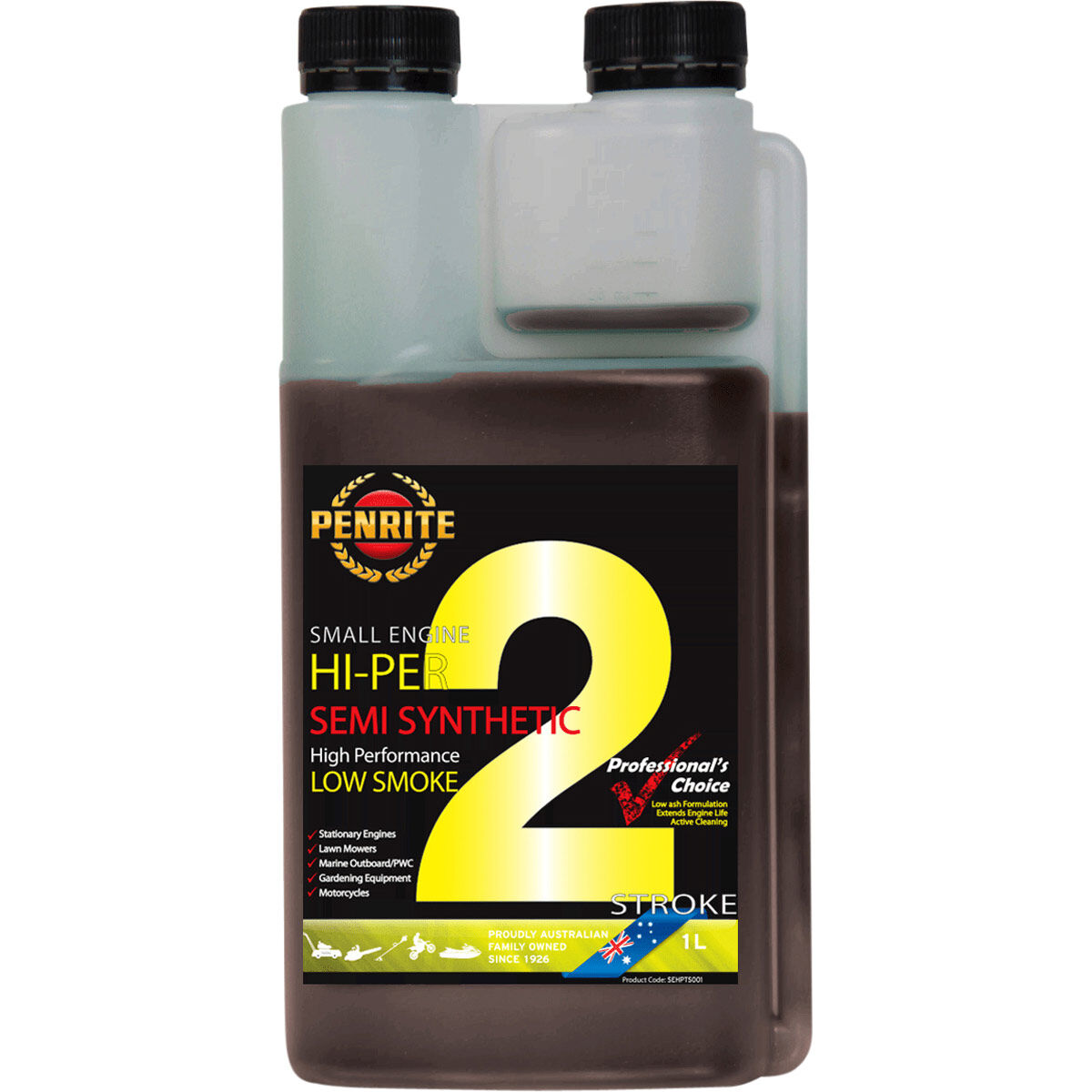 Penrite Hi-Per 2 Stroke Engine Oil - 1 Litre, , scaau_hi-res
