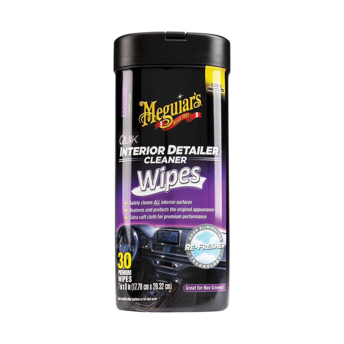 Meguiar's Quik Interior Detailer Wipes - 30 Pack, , scaau_hi-res