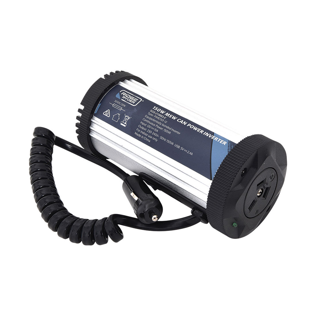 Ridge Ryder Modified Sine Wave Can Power Inverter 150W, , scaau_hi-res