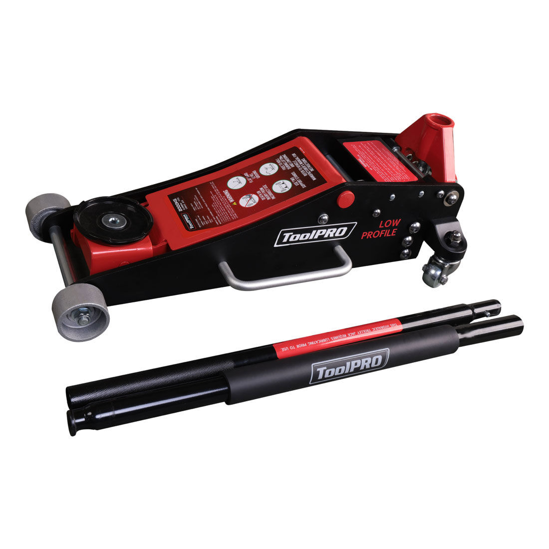 ToolPRO Hybrid Aluminium/Steel Trolley Jack 2000kg, , scaau_hi-res