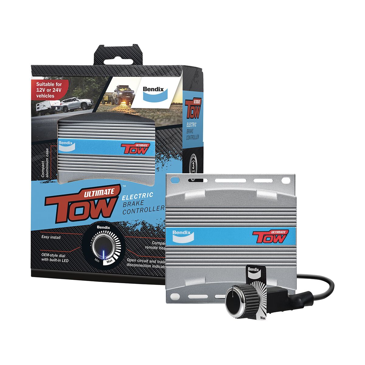 Bendix Ultimate Tow Electric Brake Controller 12-24V, , scaau_hi-res