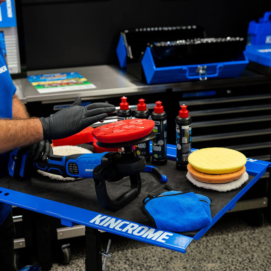 Kincrome PT18 18V Brushless 180mm Polisher Skin, , scaau_hi-res