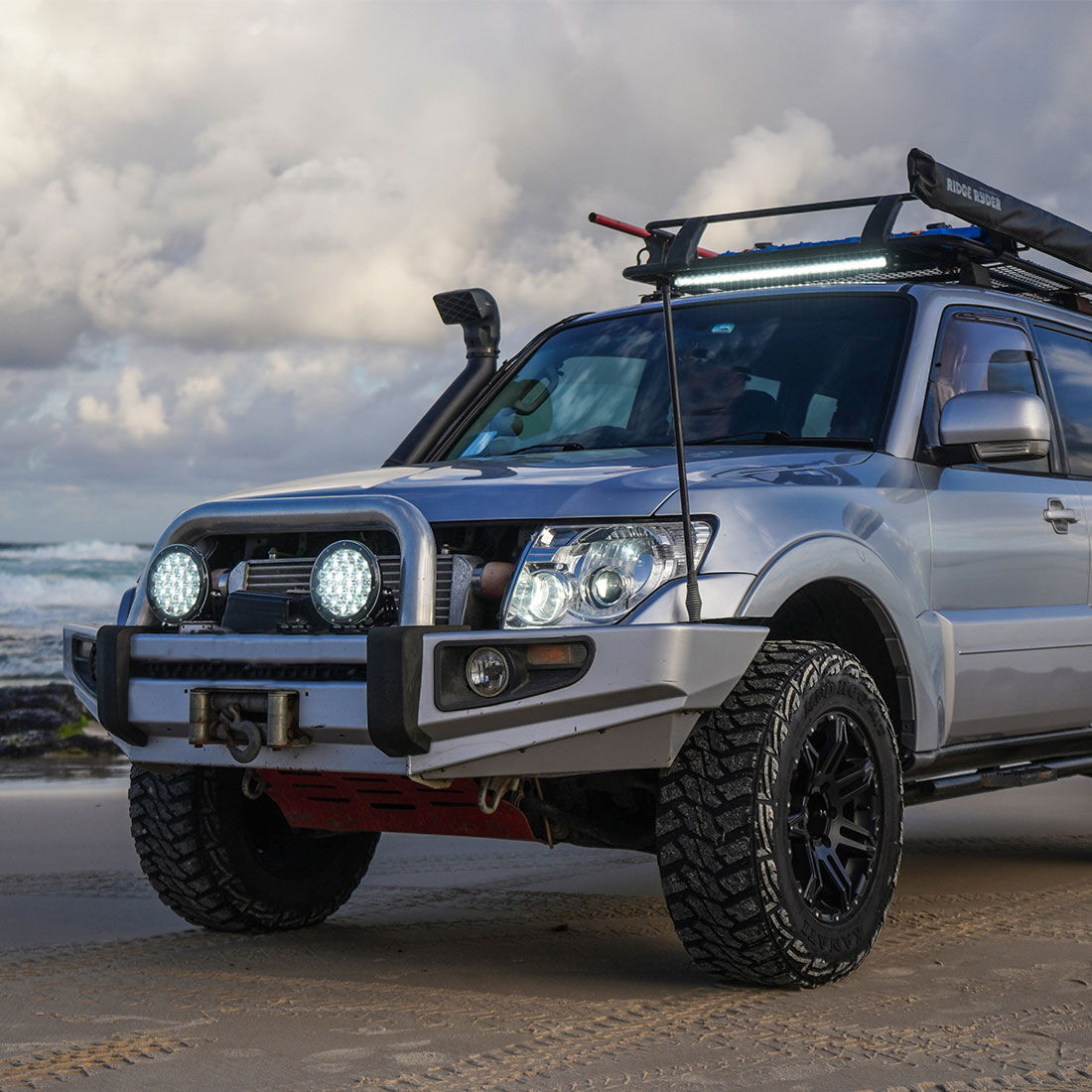 Ridge Ryder LED Driving Light Kit w/ harness - 180mm 87W, , scaau_hi-res