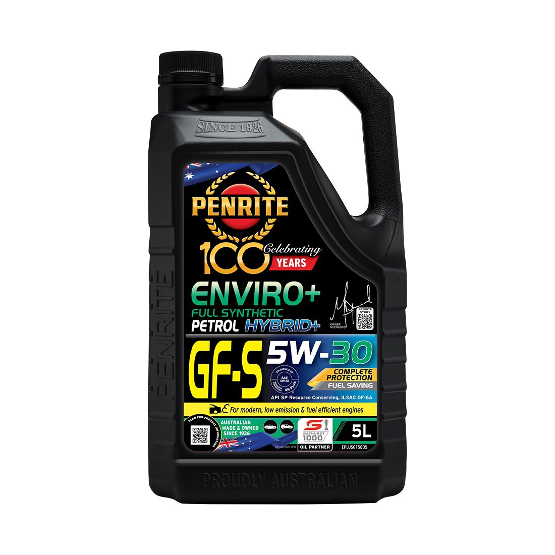 Penrite Enviro+ GF-S Engine Oil - 5W-30 5 Litre, , scaau_hi-res