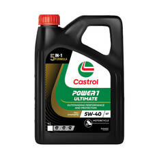 Castrol POWER 1 ULTIMATE 4T Motorcycle Oil 5W-40 4 Litre, , scaau_hi-res