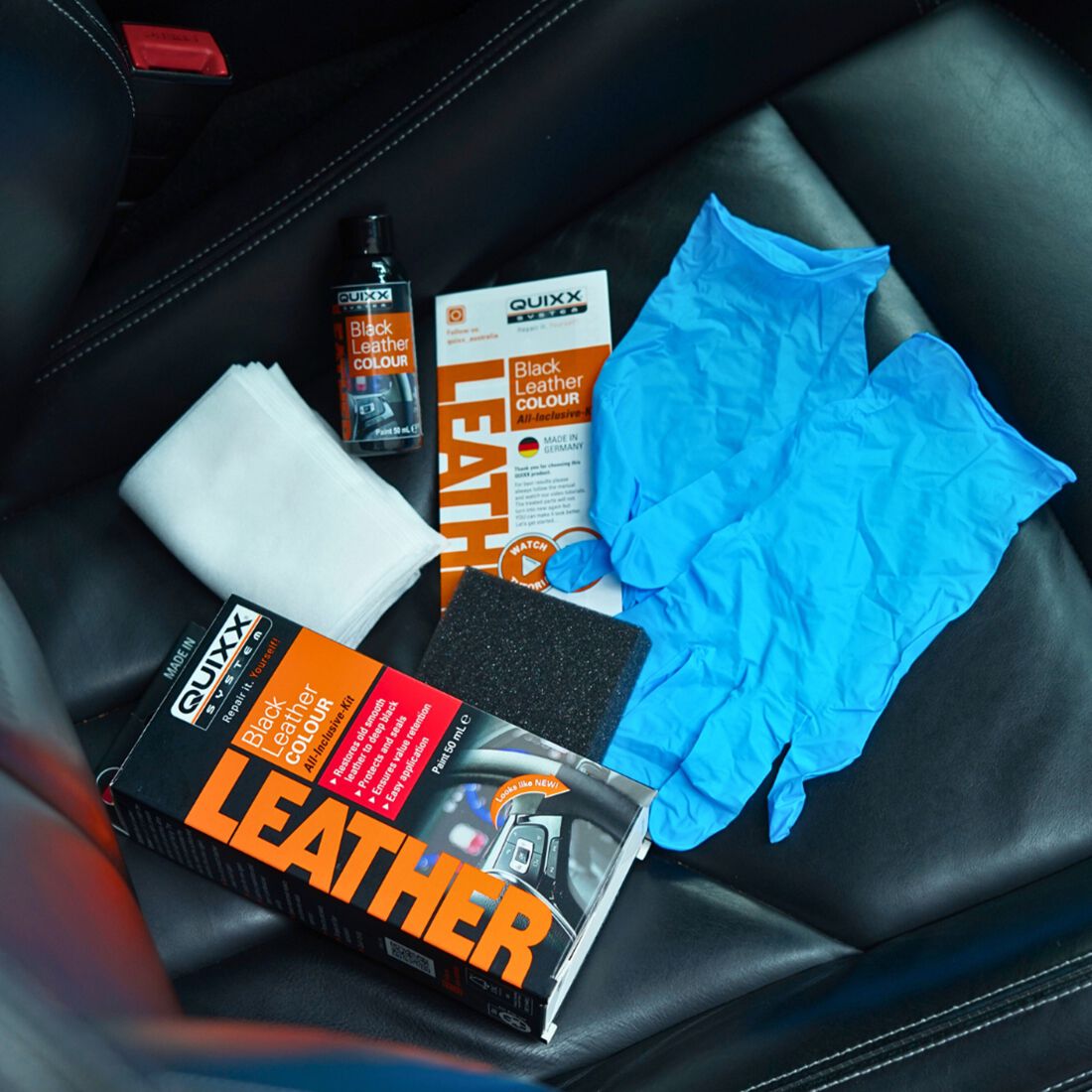 QUIXX Black Leather Colour Kit, , scaau_hi-res