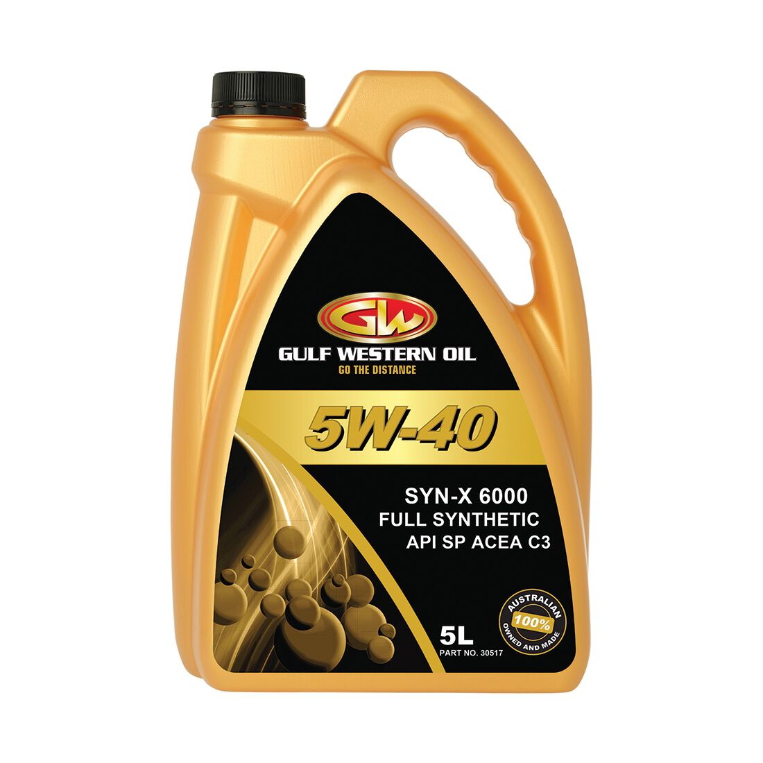 Gulf Western SYN-X 6000 SP DEX 2 Full Synthetic Oil 5W-40 5 Litre, , scaau_hi-res