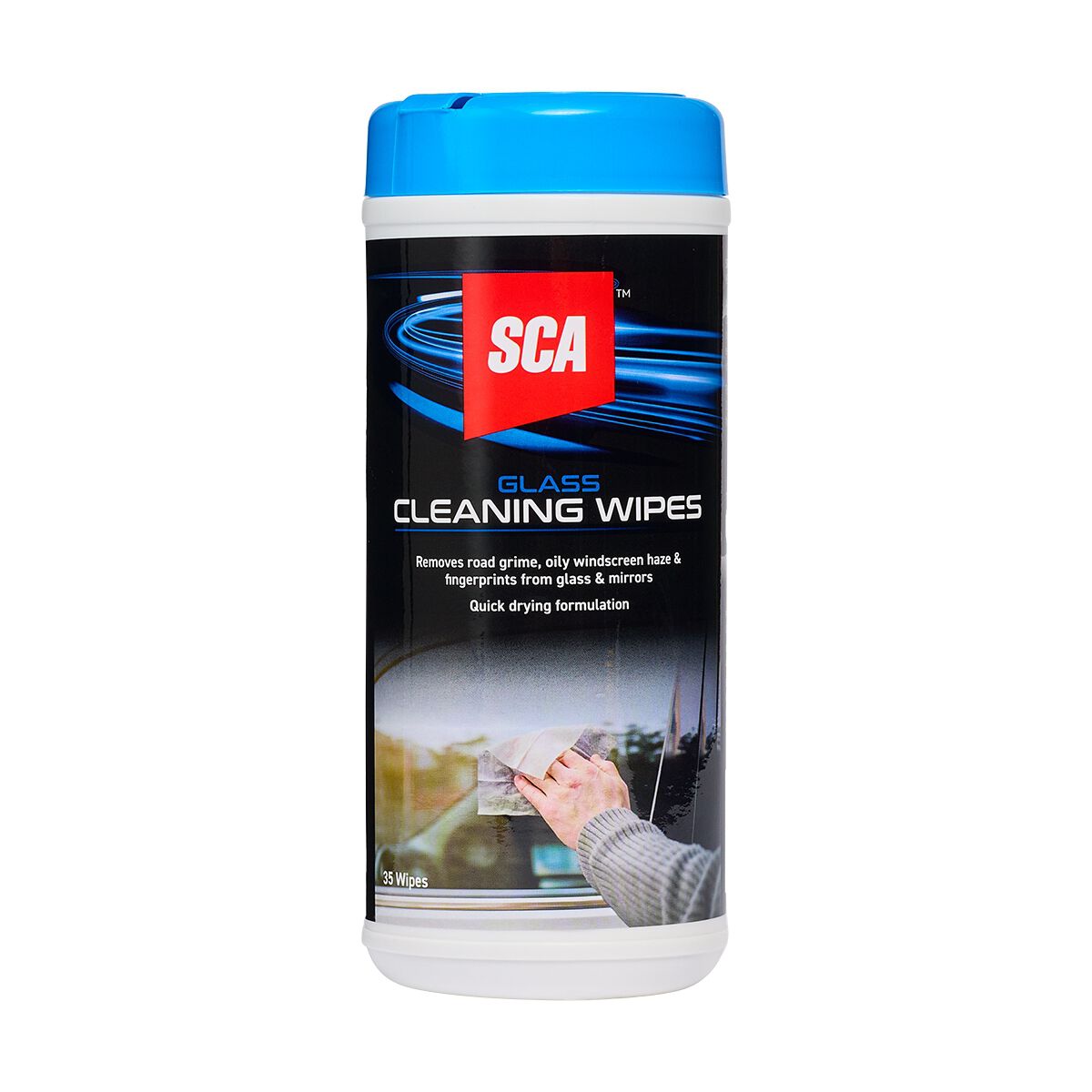 SCA Glass Cleaner Wipes 35 Piece, , scaau_hi-res