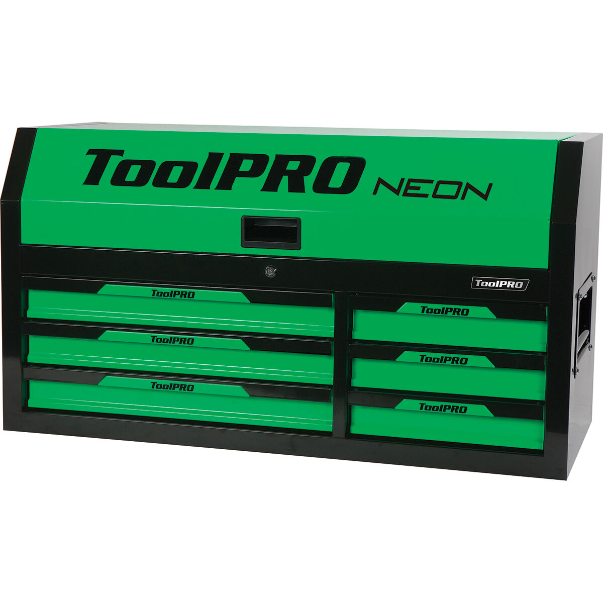 ToolPRO Neon Tool Chest Green 6 Drawer 42 Inch, , scaau_hi-res