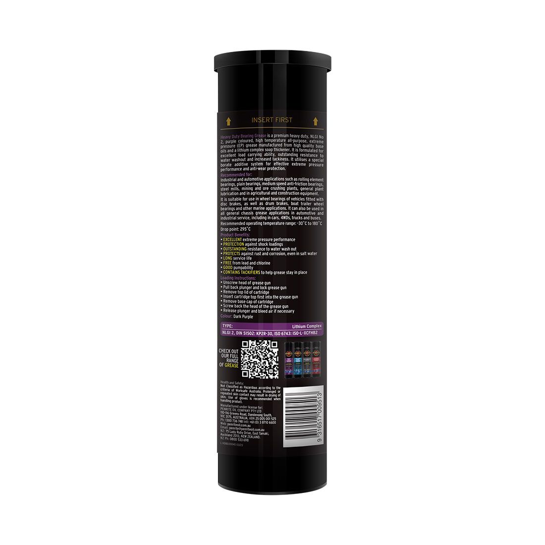 Penrite Heavy Duty Bearing Grease 450g, , scaau_hi-res