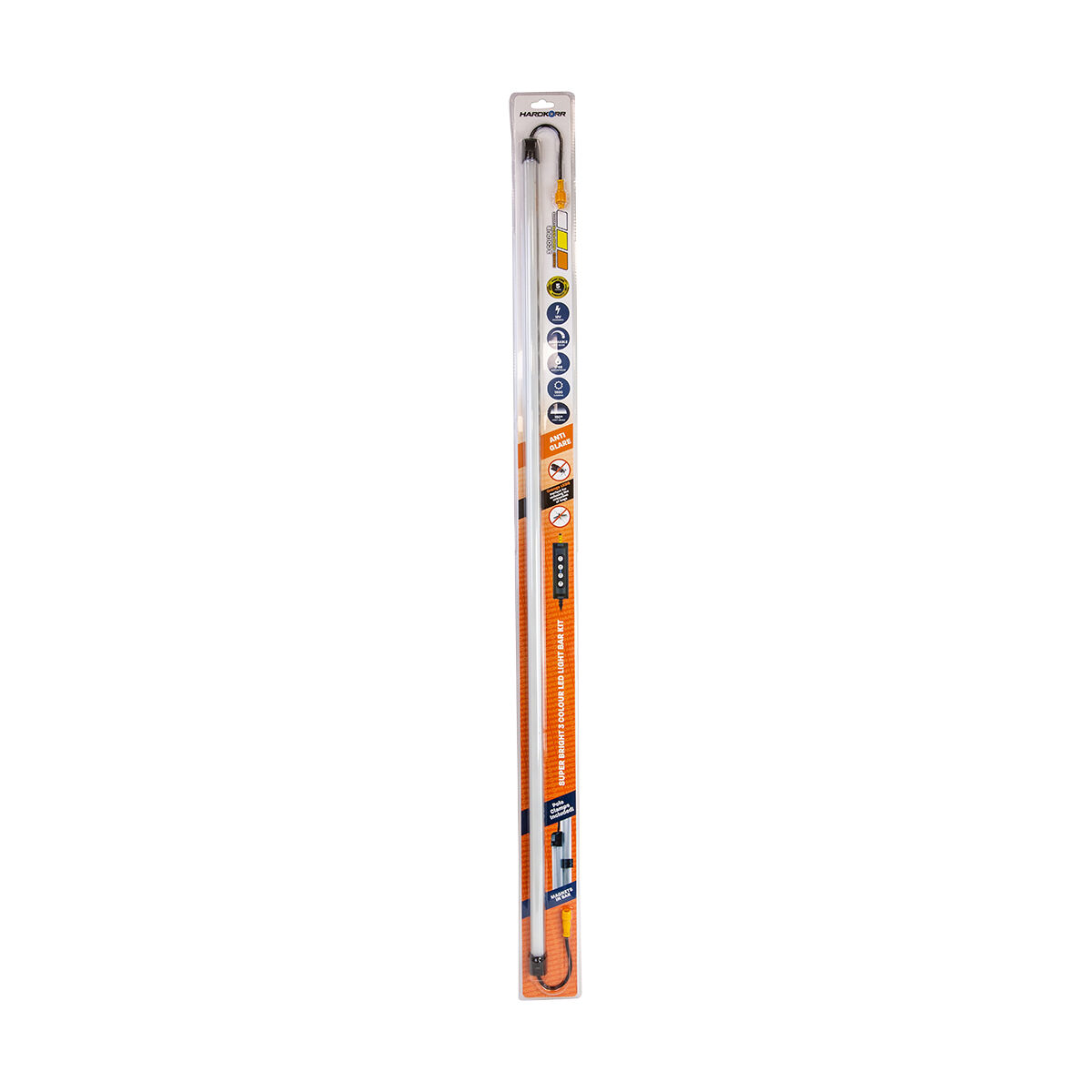 Hardkorr LED Light Bar with Diffuser - Orange / White 100cm, , scaau_hi-res
