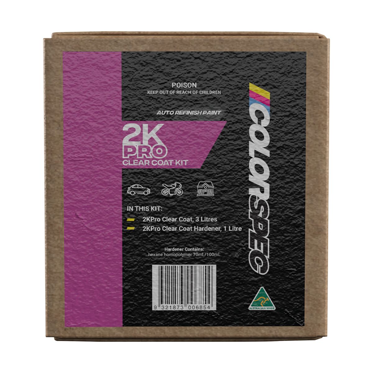 COLORSPEC Paint - 2K Pro Clearcoat - 4 Litre Kit, , scaau_hi-res