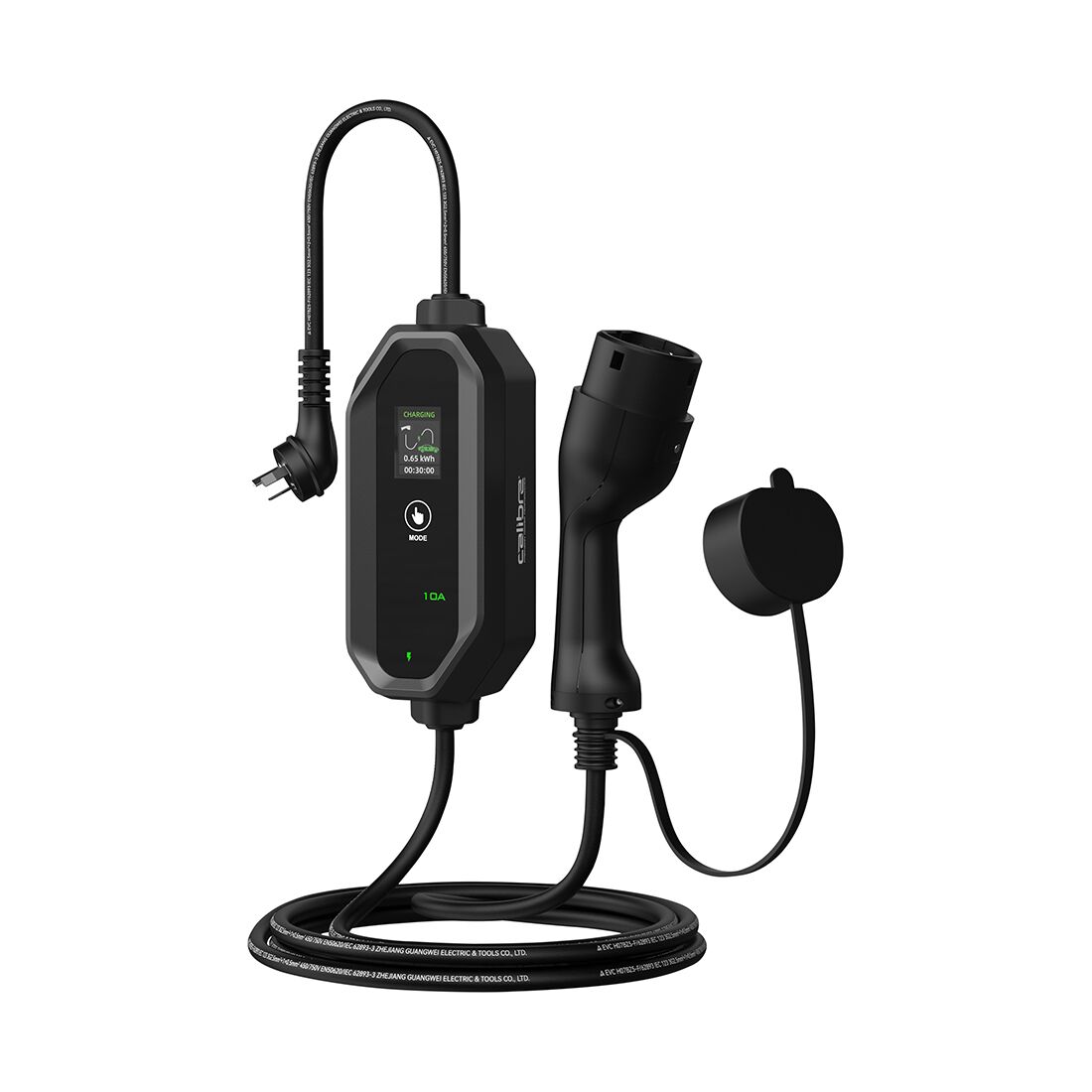 Calibre Electric Vehicle Portable Charger 240V 2.4KW 10A, , scaau_hi-res