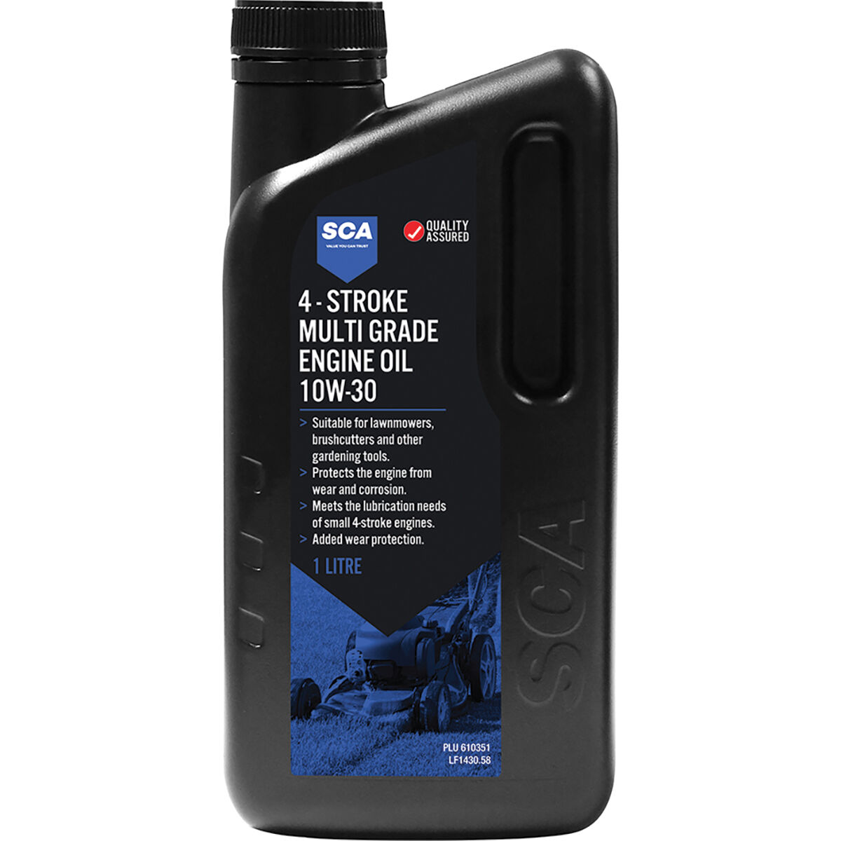 SCA Multi-Grade Small Engine Oil 4 Stroke 10W-30 1 Litre, , scaau_hi-res
