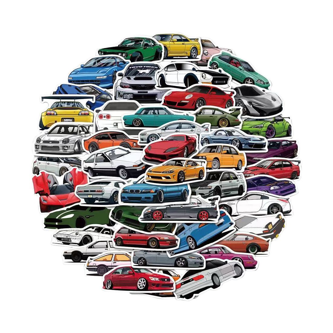 JDM Car Stickers 50 Pieces, , scaau_hi-res