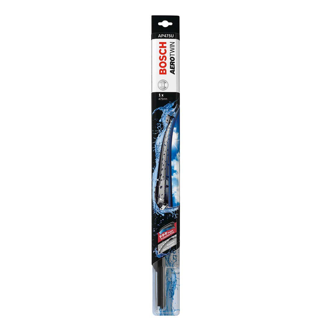 Bosch Aerotwin Wiper Blade 475mm (19") Single - AP475U, , scaau_hi-res