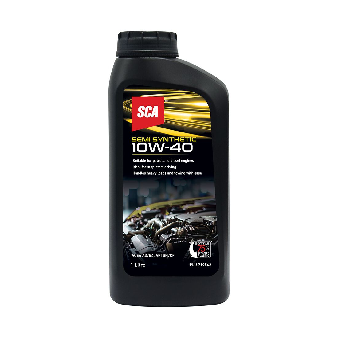 SCA Semi Synthetic Engine Oil 10W-40 1 Litre, , scaau_hi-res