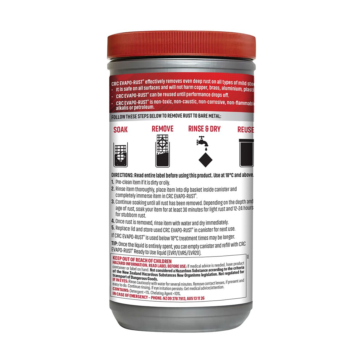 CRC Evapo-Rust Canister 1L, , scaau_hi-res