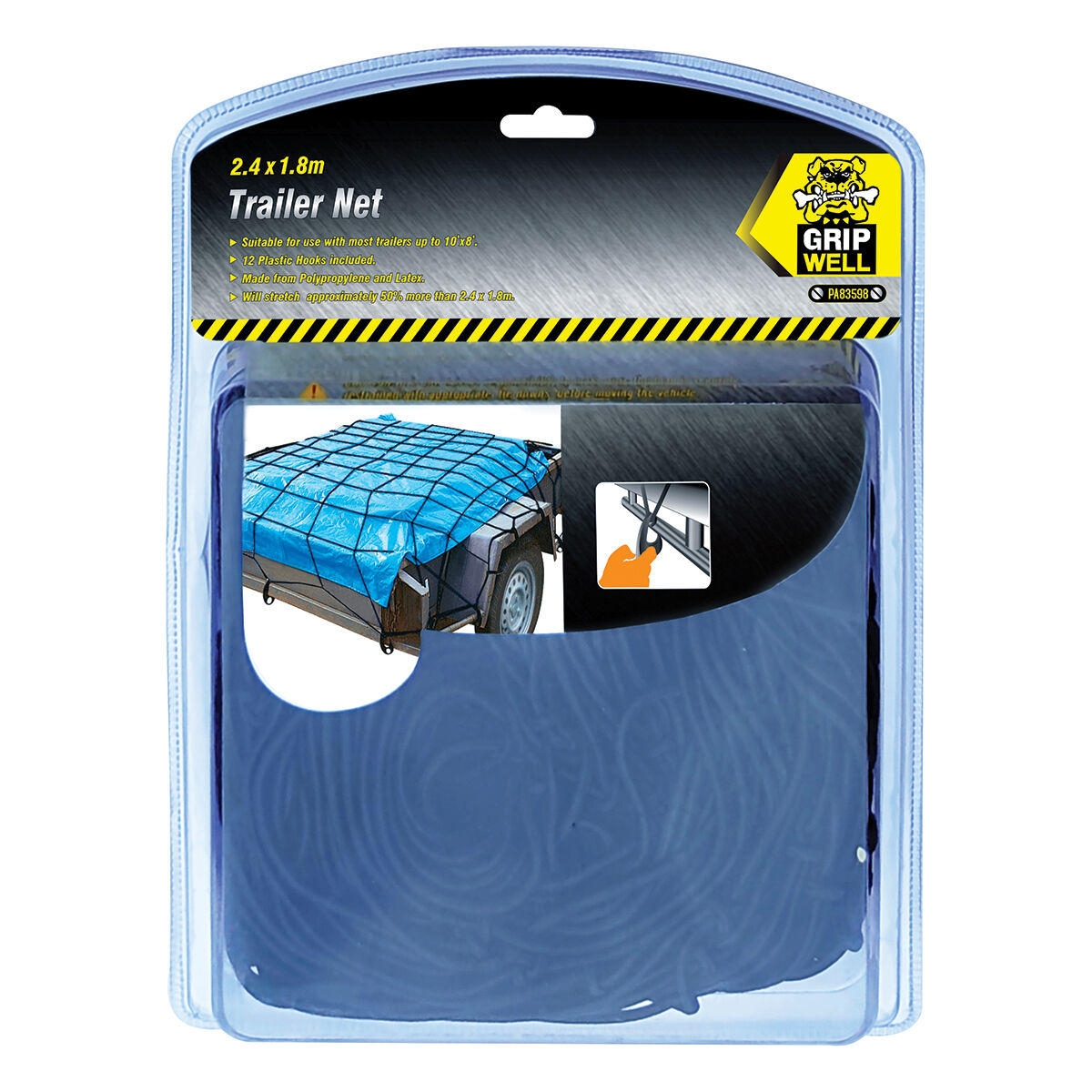Gripwell Cargo Trailer Net Elastic 2.4m x 1.8m, , scaau_hi-res