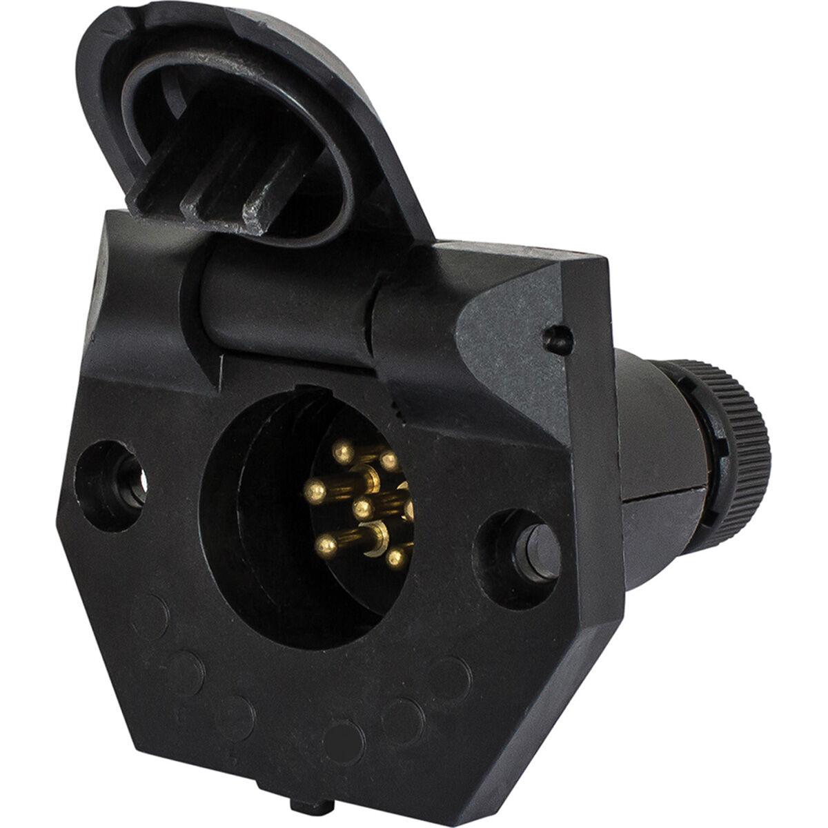 KT Cable Trailer Socket 7 Pin Small Round, , scaau_hi-res