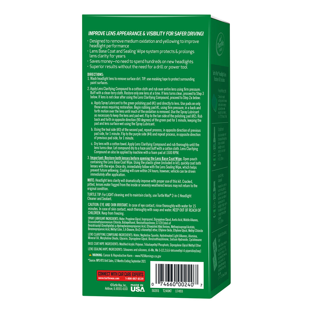 Turtle Wax Headlight Restorer Kit, , scaau_hi-res