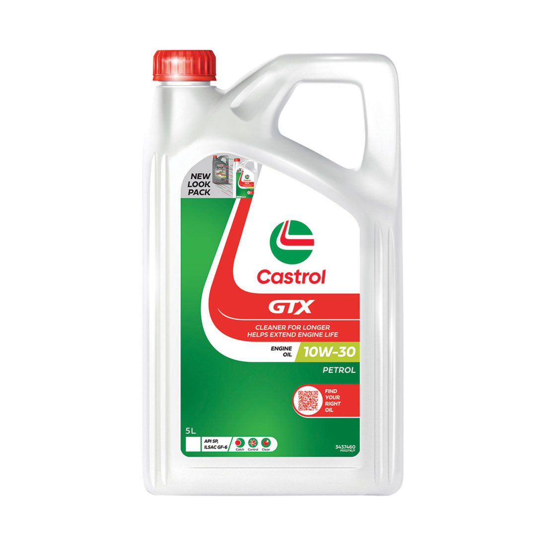 Castrol GTX Engine Oil, 10W-30, 5 Litres, , scaau_hi-res