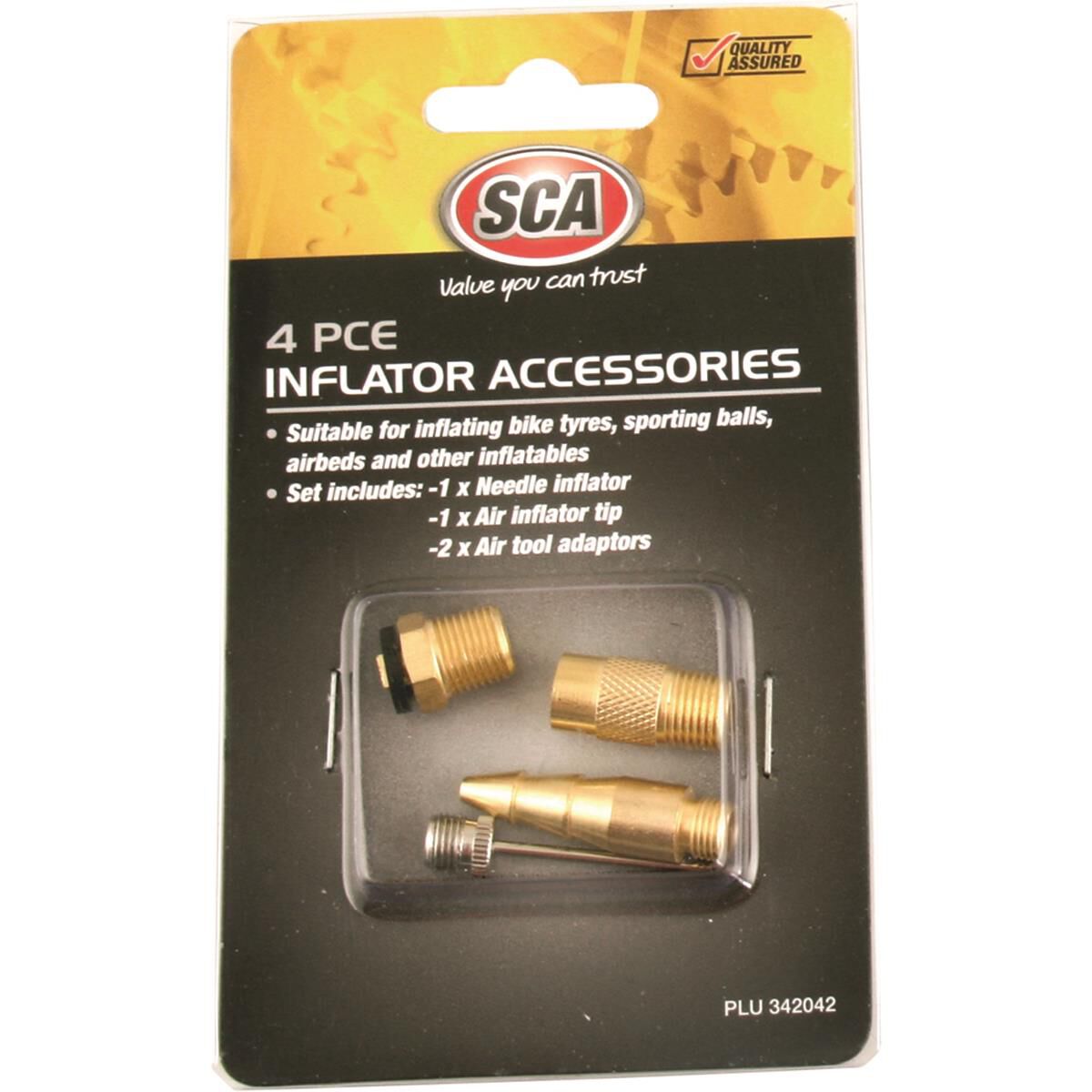 SCA Inflator Air Adaptors - 4 Piece, , scaau_hi-res