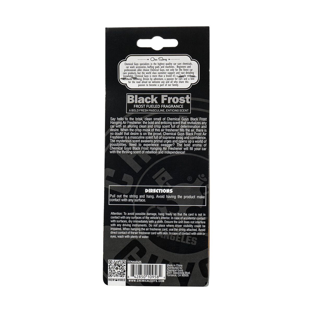 Chemical Guys Air Freshener 3 Pack Black Frost, , scaau_hi-res
