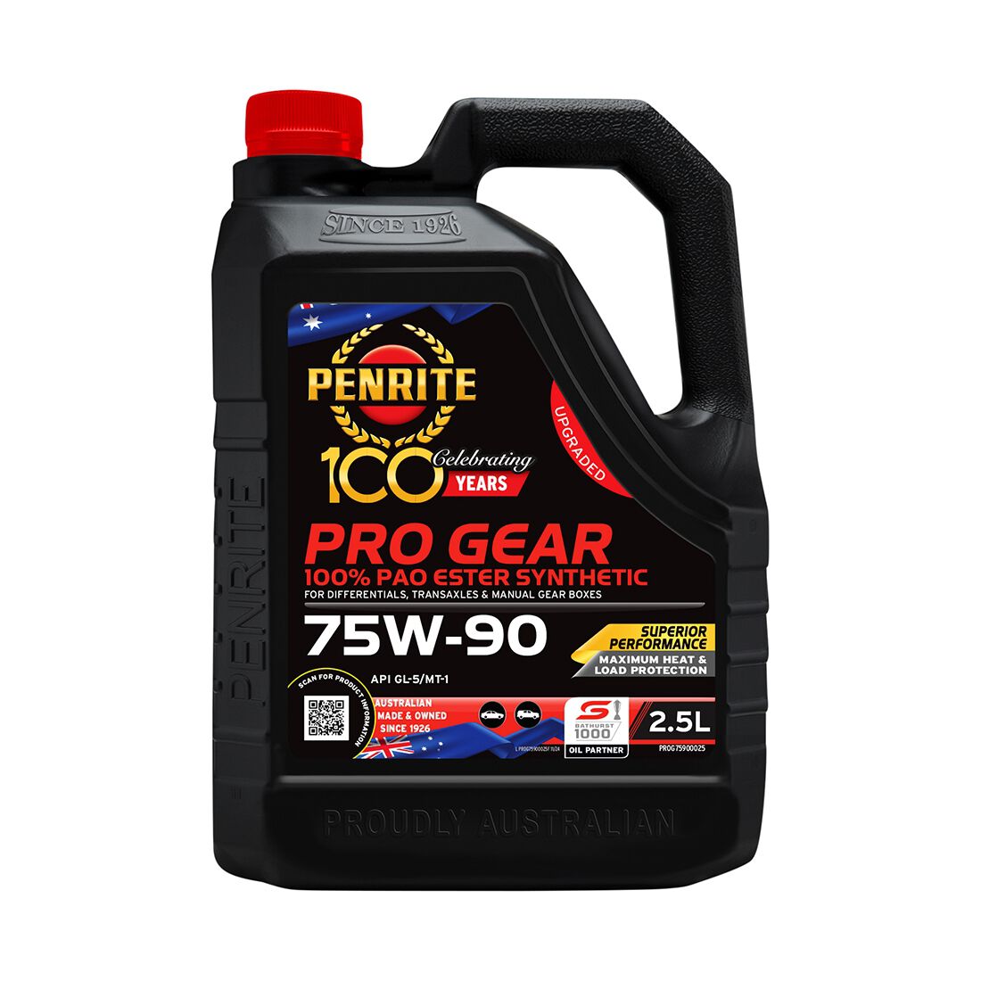 Penrite Pro Gear Oil - 75W-90 2.5 Litre, , scaau_hi-res