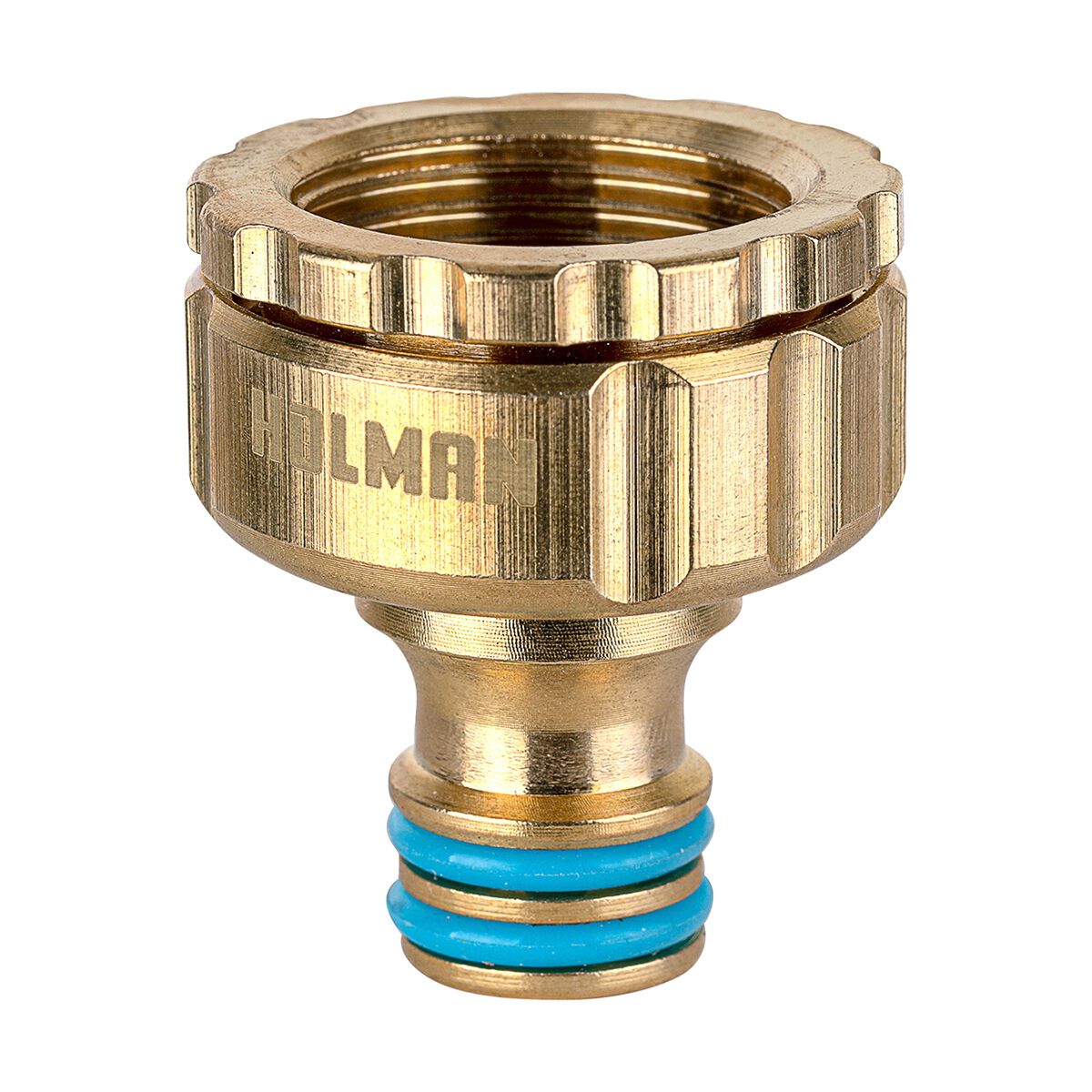 Holman 12mm Brass Universal Tap Adaptor, , scaau_hi-res
