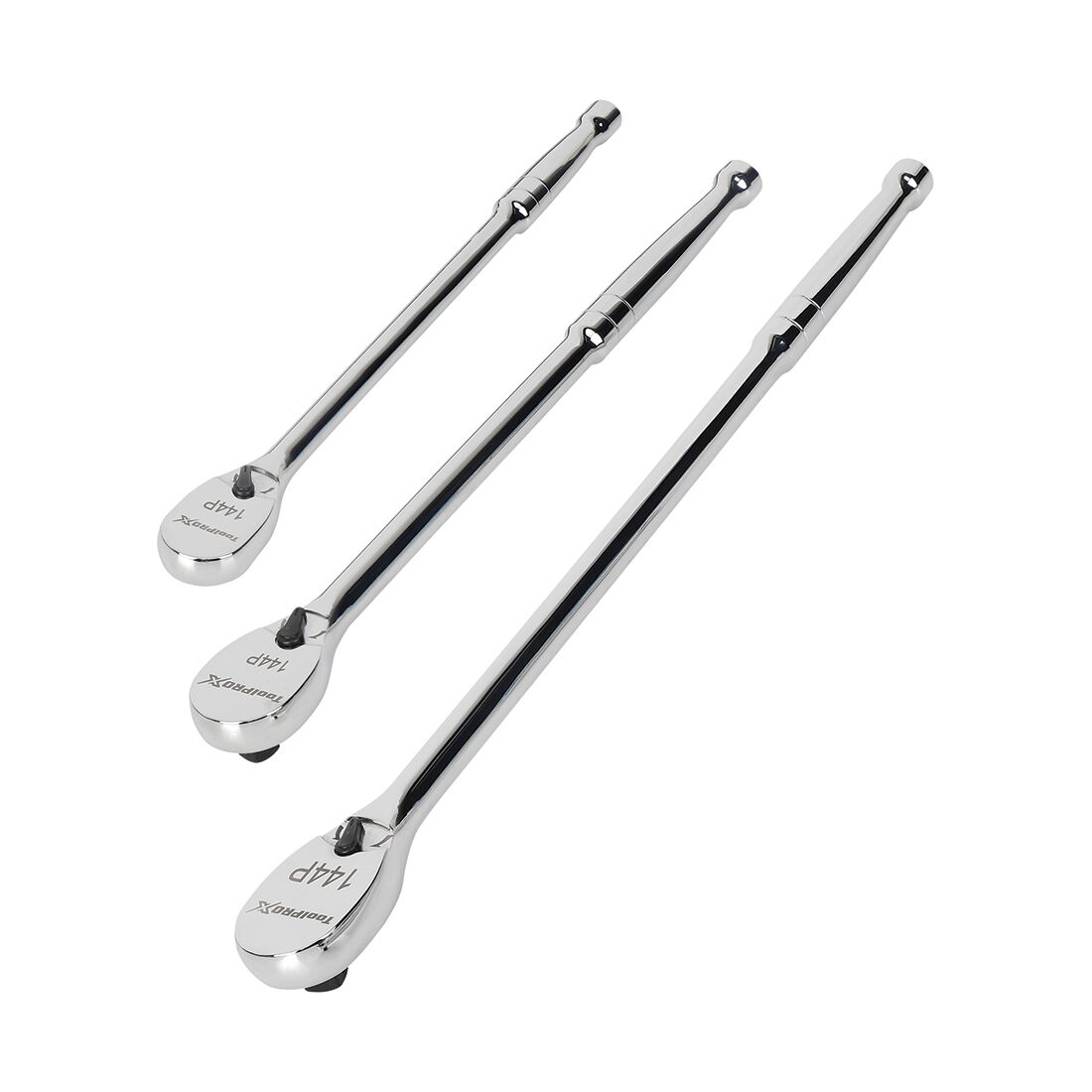 ToolPRO-X 144 Position Ratchet Long Handle 3 Piece Set, , scaau_hi-res