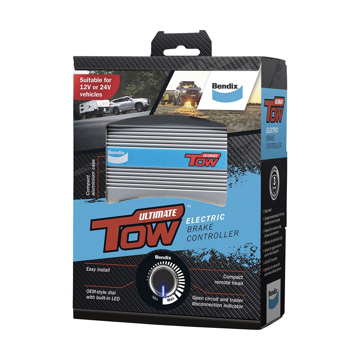 Bendix Ultimate Tow Electric Brake Controller 12-24V, , scaau_hi-res
