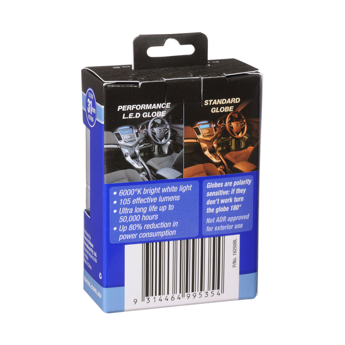 Narva Automotive Globes - Performance LED Festoon 12/24V, 31mm, , scaau_hi-res