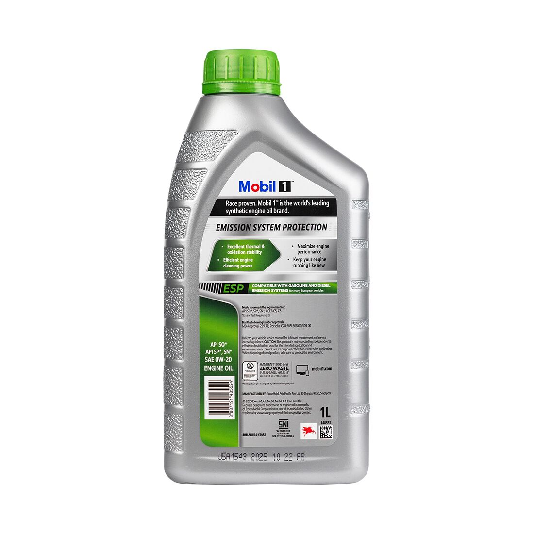 Mobil 1 ESP X2 Engine Oil - 0W-20, 1 Litre, , scaau_hi-res