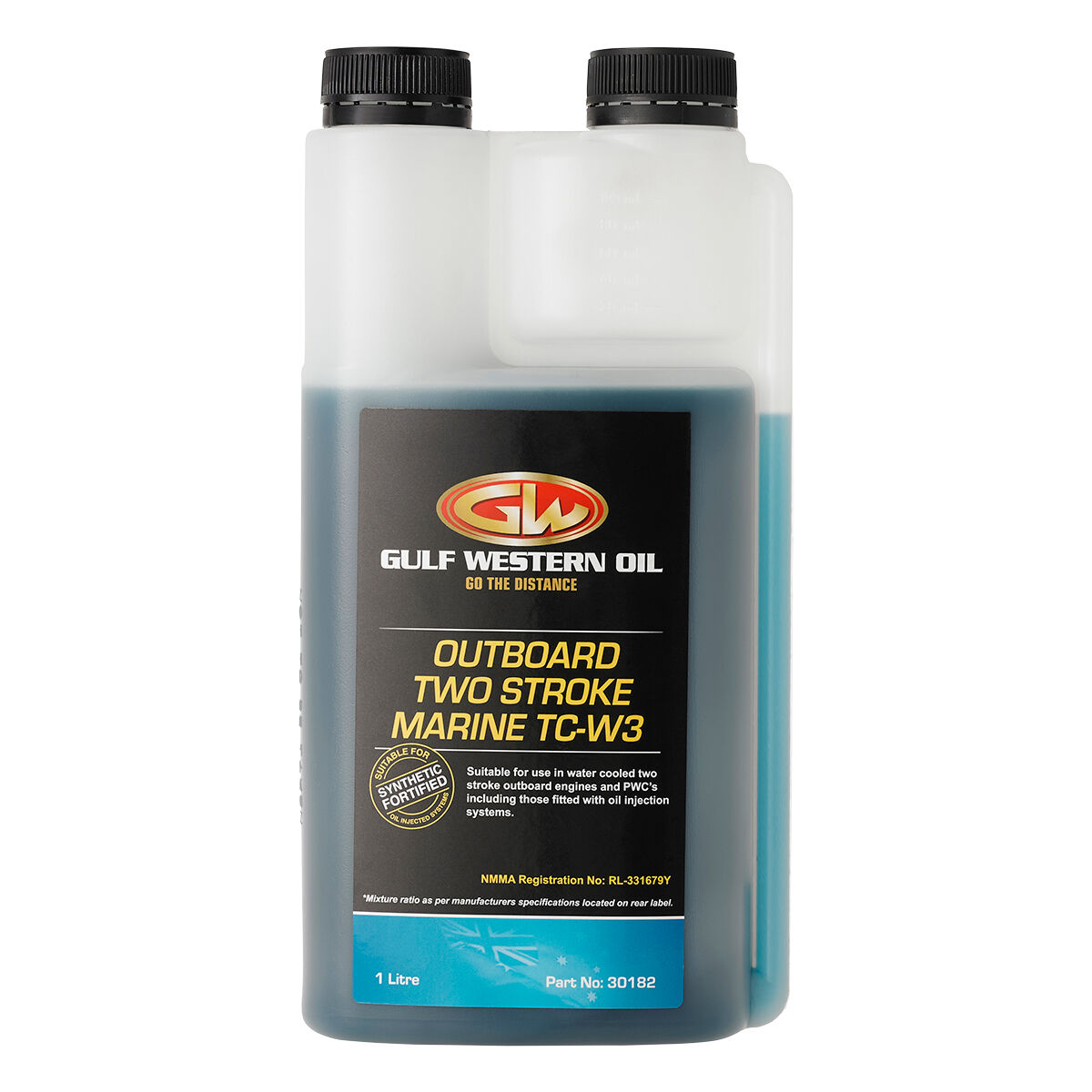 Gulf Western 2 Stroke Outboard Oil - 1 Litre, , scaau_hi-res