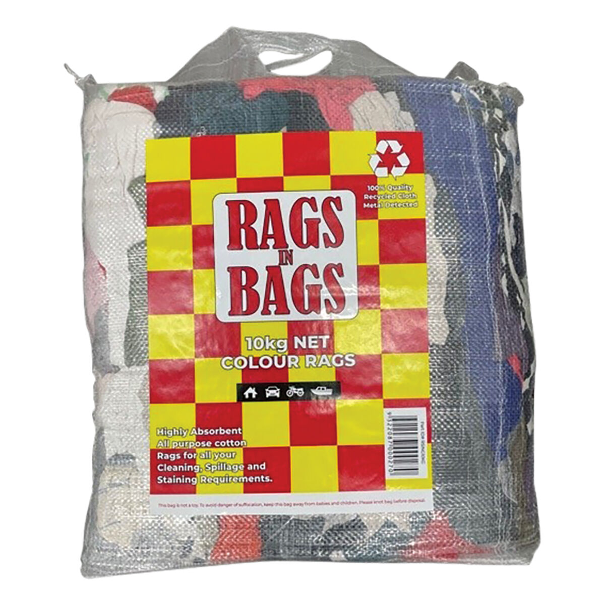 Rags In Bags Coloured Cleaning Cloth 10kg, , scaau_hi-res