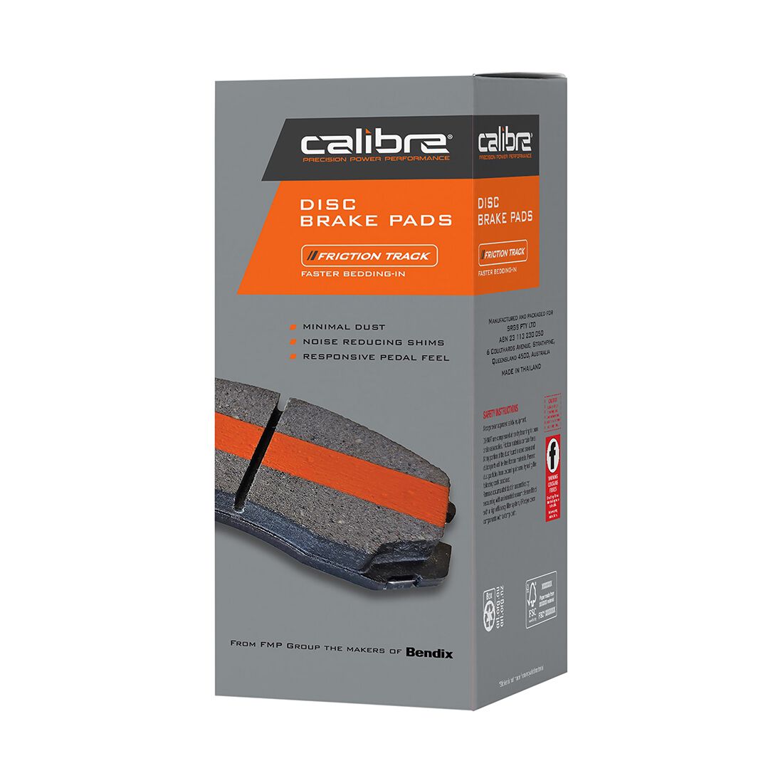 Calibre Disc Brake Pads DB1509CAL, , scaau_hi-res