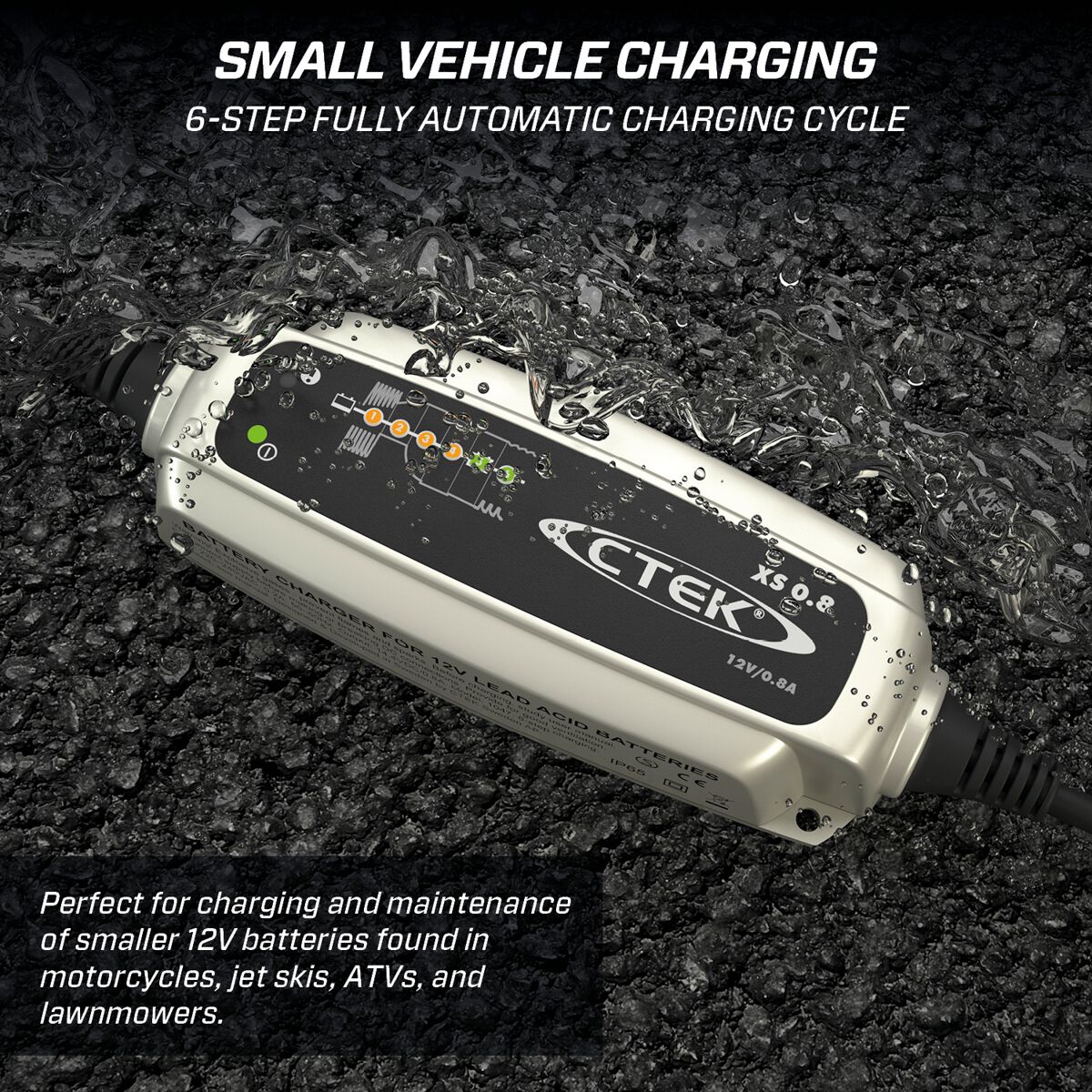 CTEK Battery Charger 12V 0.8 Amp 6 Stage - XS0.8, , scaau_hi-res