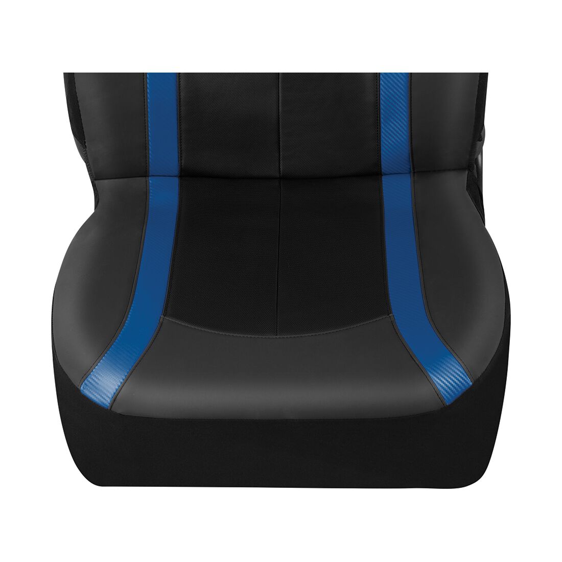 SCA Seat Cover Sports Black & Blue Leather Look, Adjustable Headrests, Airbag Compatible, Size 30A, , scaau_hi-res